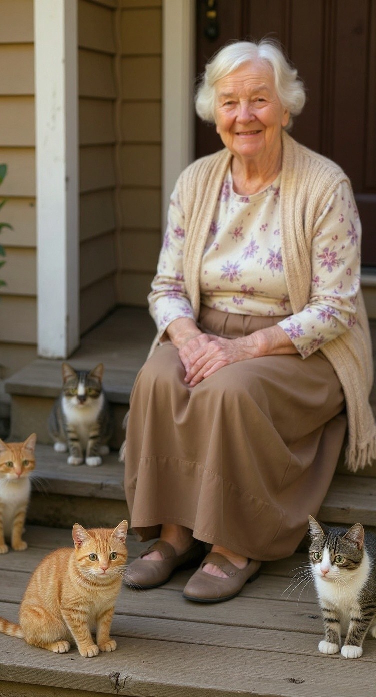 The Stray Cat and the Old Lady