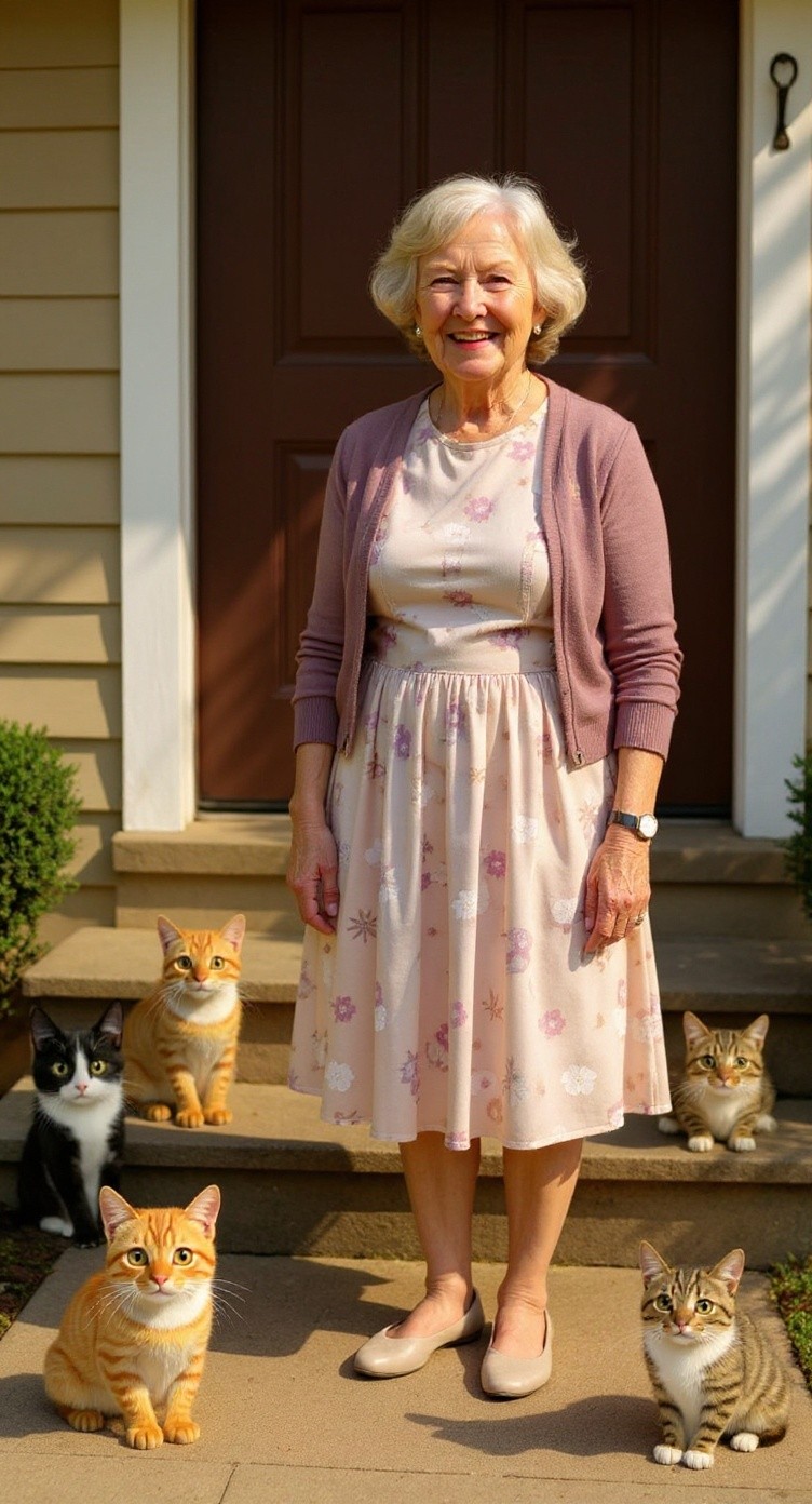 The Kind Old Lady and the Stray Cat