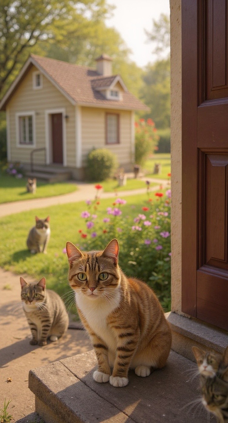 A New Beginning: The Old Lady and the Stray Cat
