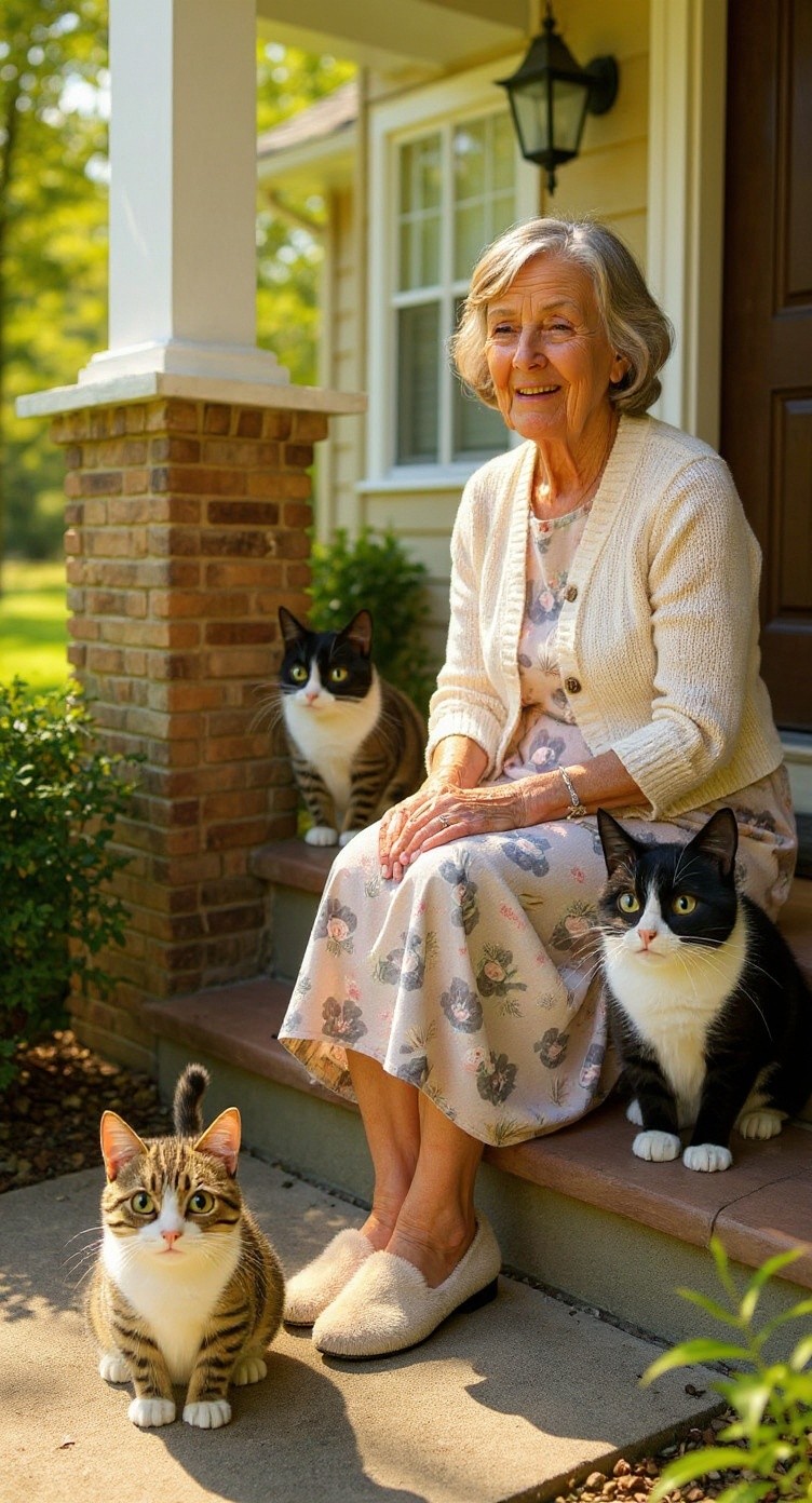 The Old Lady and the Stray Cat