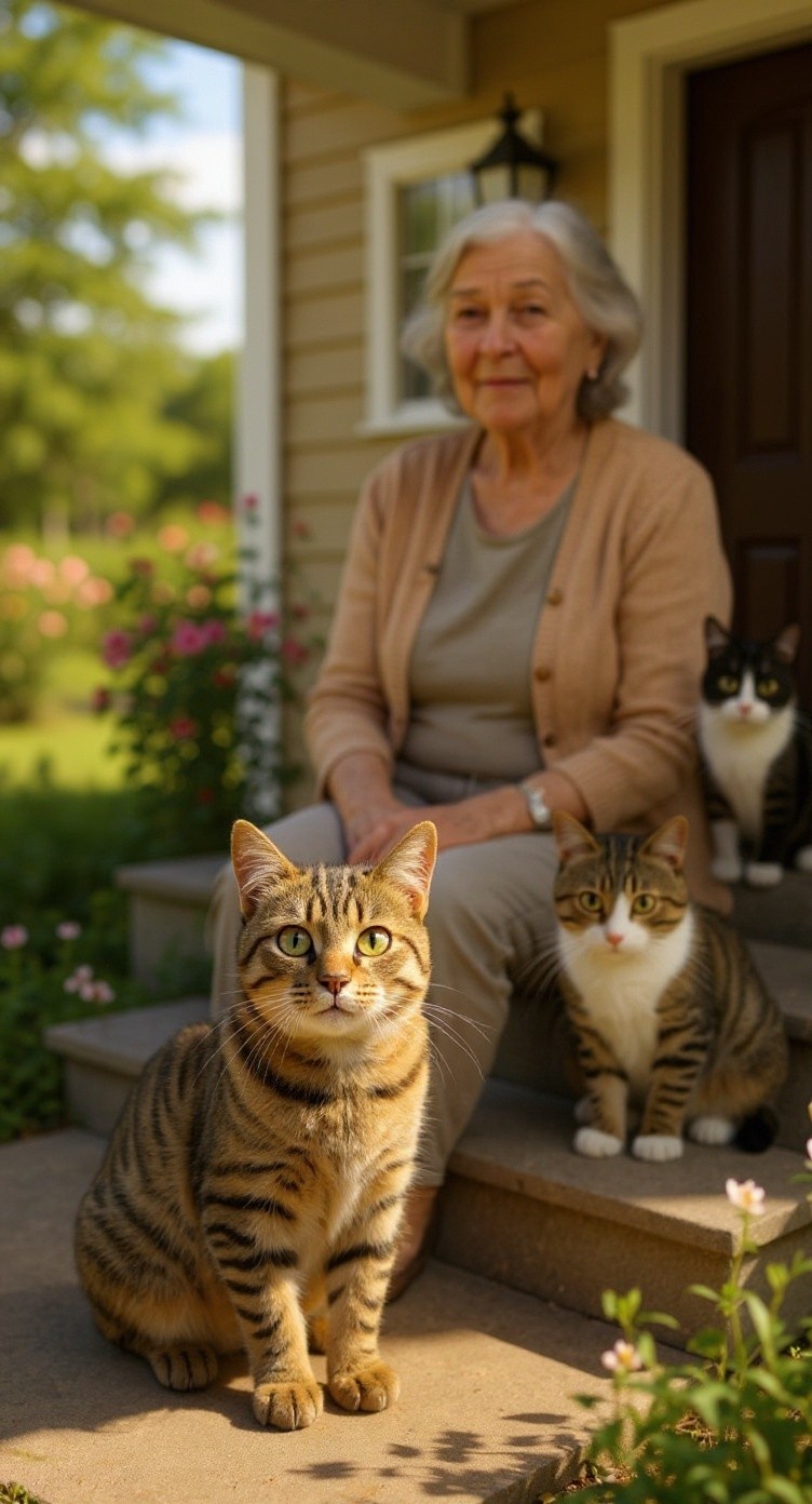 A New Beginning: The Old Lady and the Stray Cat