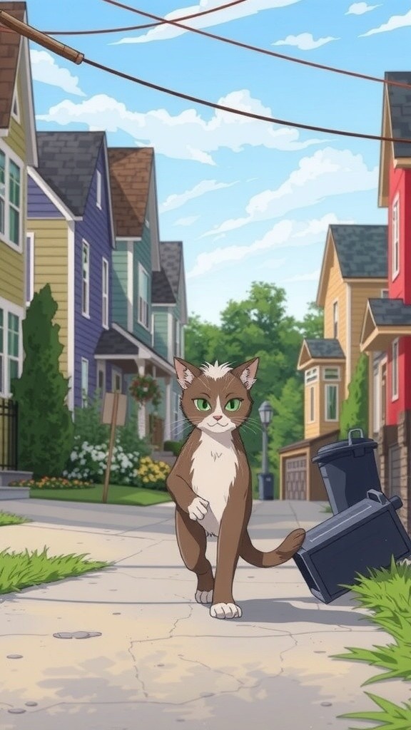 A Kind Girl and a Stray Cat