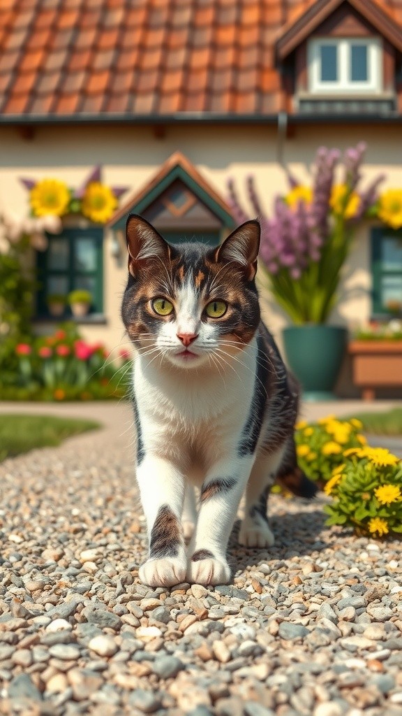 The Old Lady and the Stray Cat's Kittens
