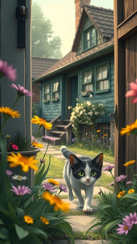 The Old Lady and the Stray Cat