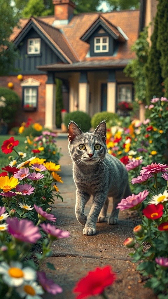 A New Friendship: The Old Lady and the Stray Cat