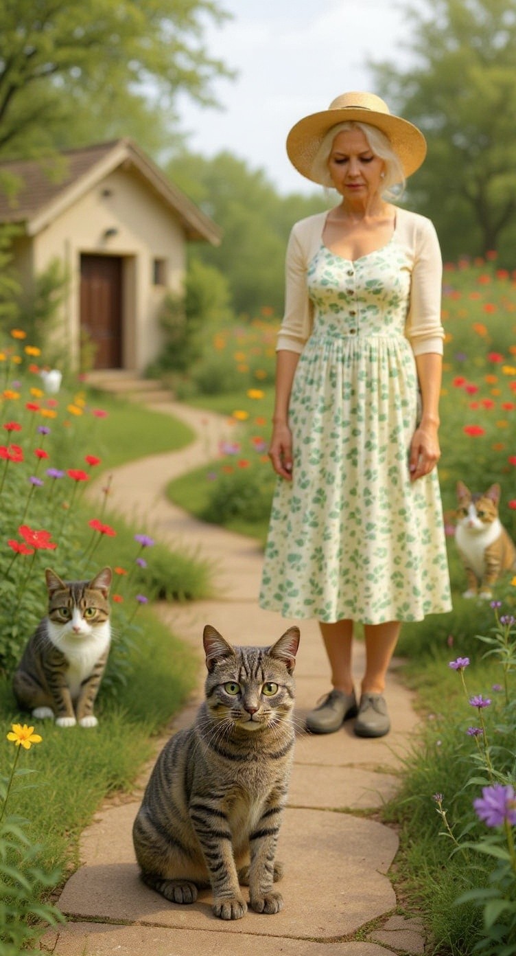 A New Friendship: The Stray Cat and the Kind Old Lady