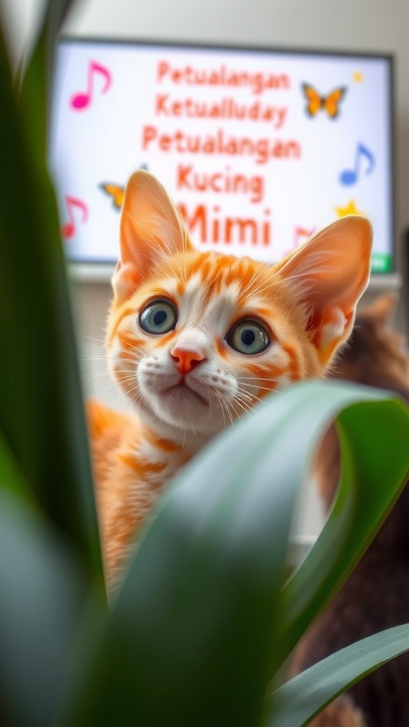 Kucing Mimi: Ayo Subscribe dan Like!