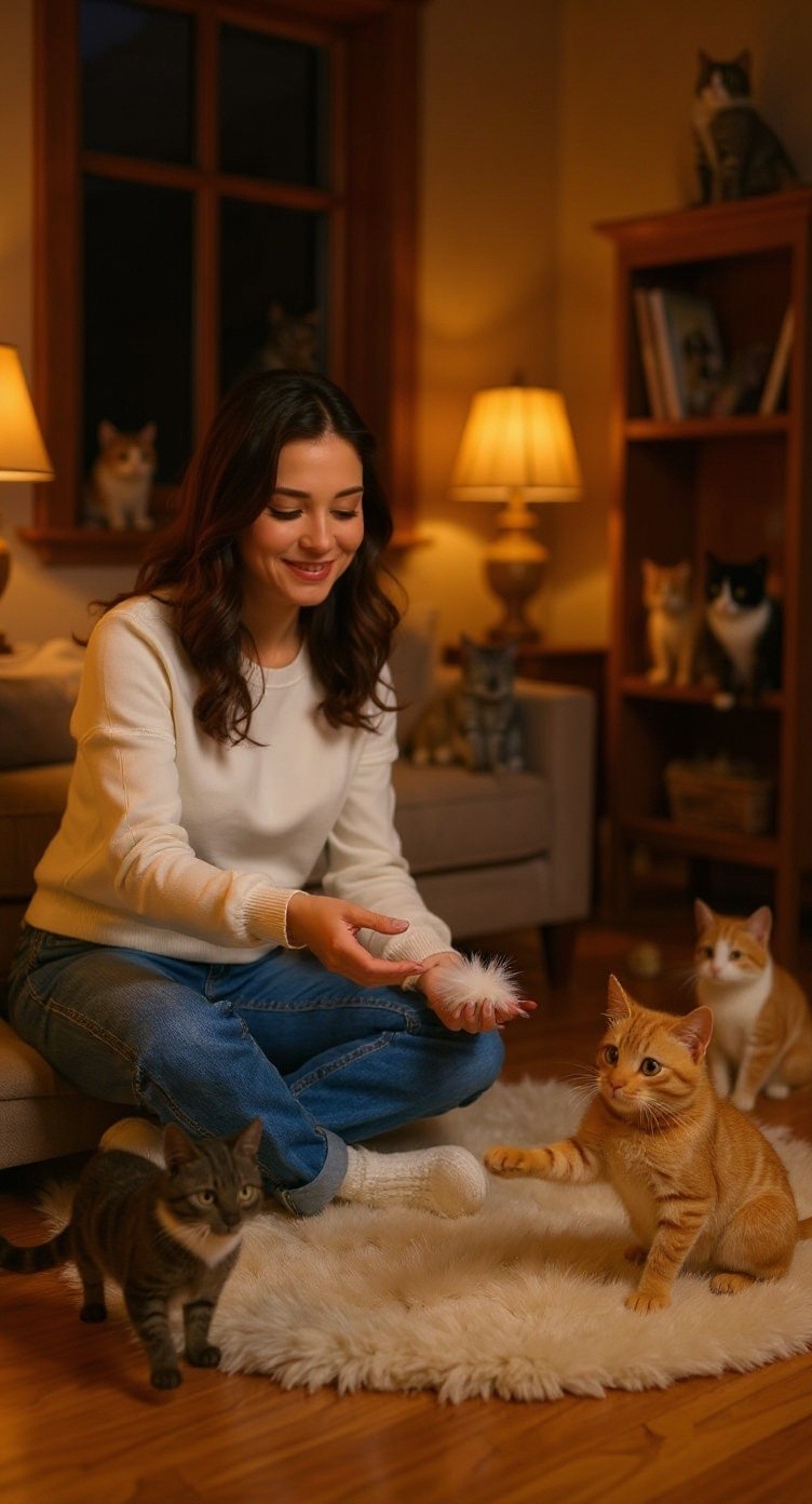 Maya and Her Feline Family
