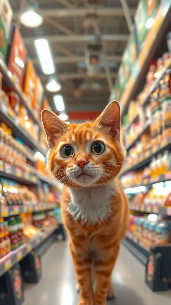 Cat Adventures in the Supermarket