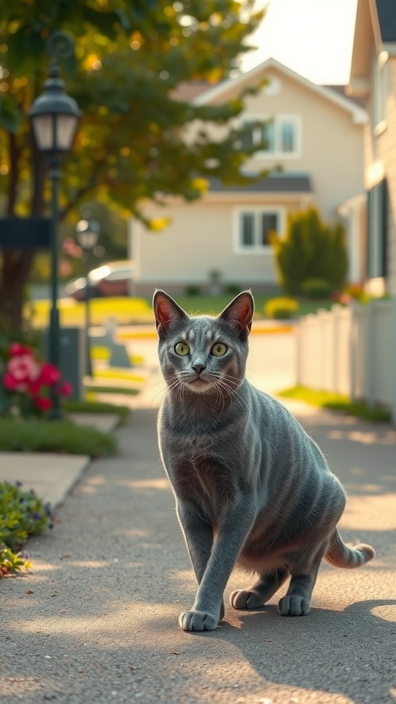 The Old Lady and the Stray Cat's Kittens