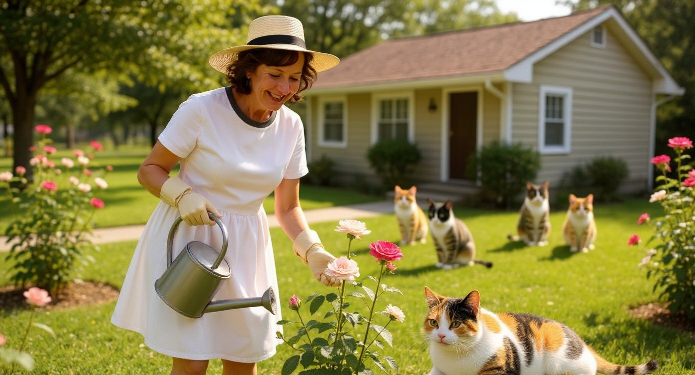 The Old Lady and the Stray Cat