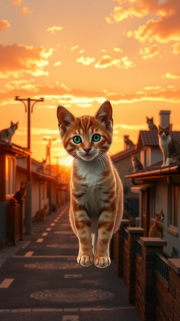Whispers of Solace: A Cat's Embrace