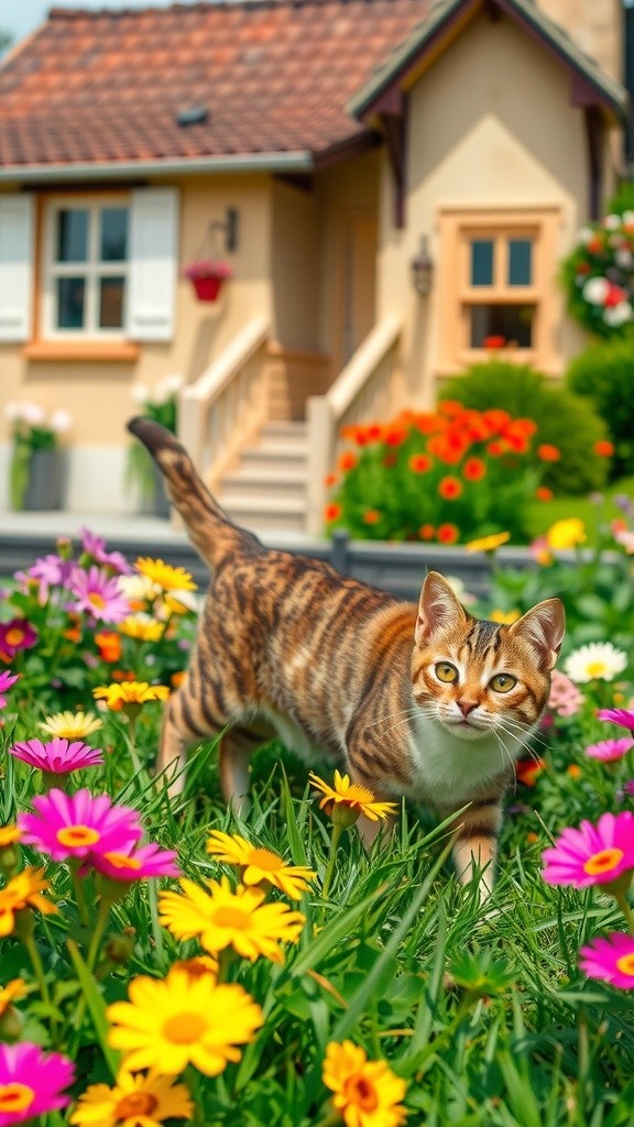 A Feline Friendship Blossoms