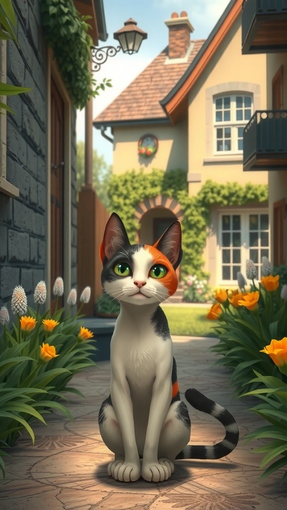 A New Friendship: The Old Lady and the Stray Cat