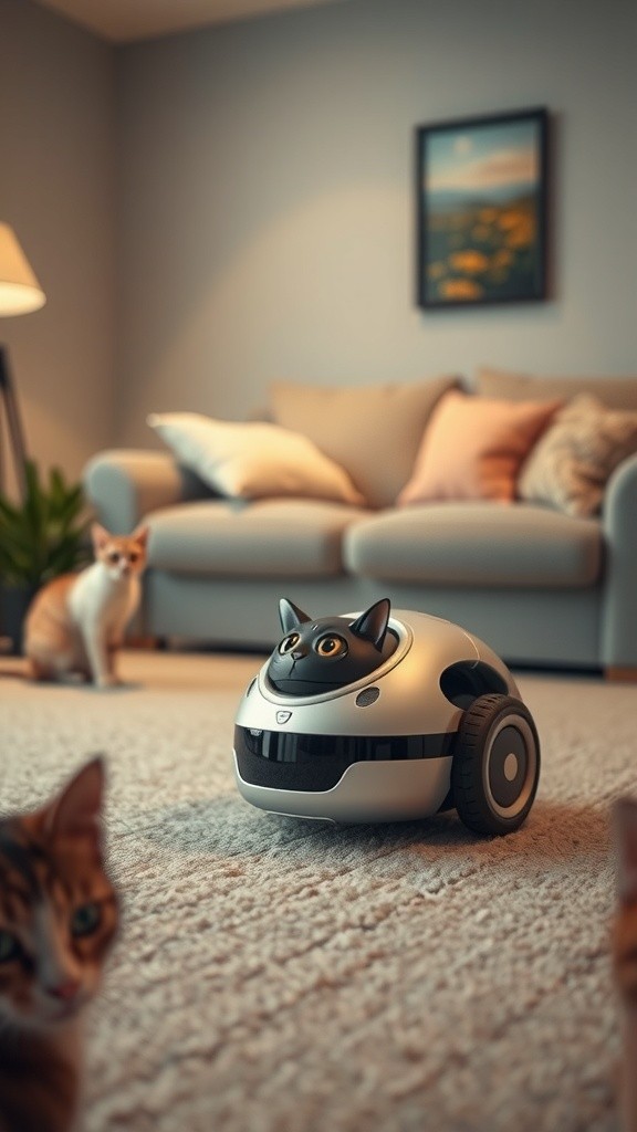 Cat vs. Robot Vacuum: A Showdown in the Living Room