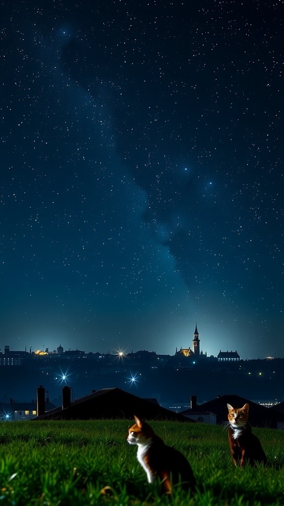 The Glowing Messenger: A Kitten's Starry Adventure