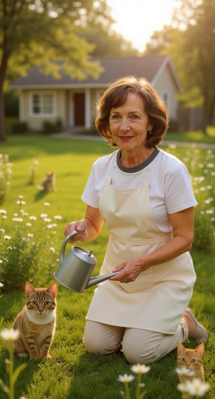 A New Friendship: The Stray Cat and the Kind Old Lady