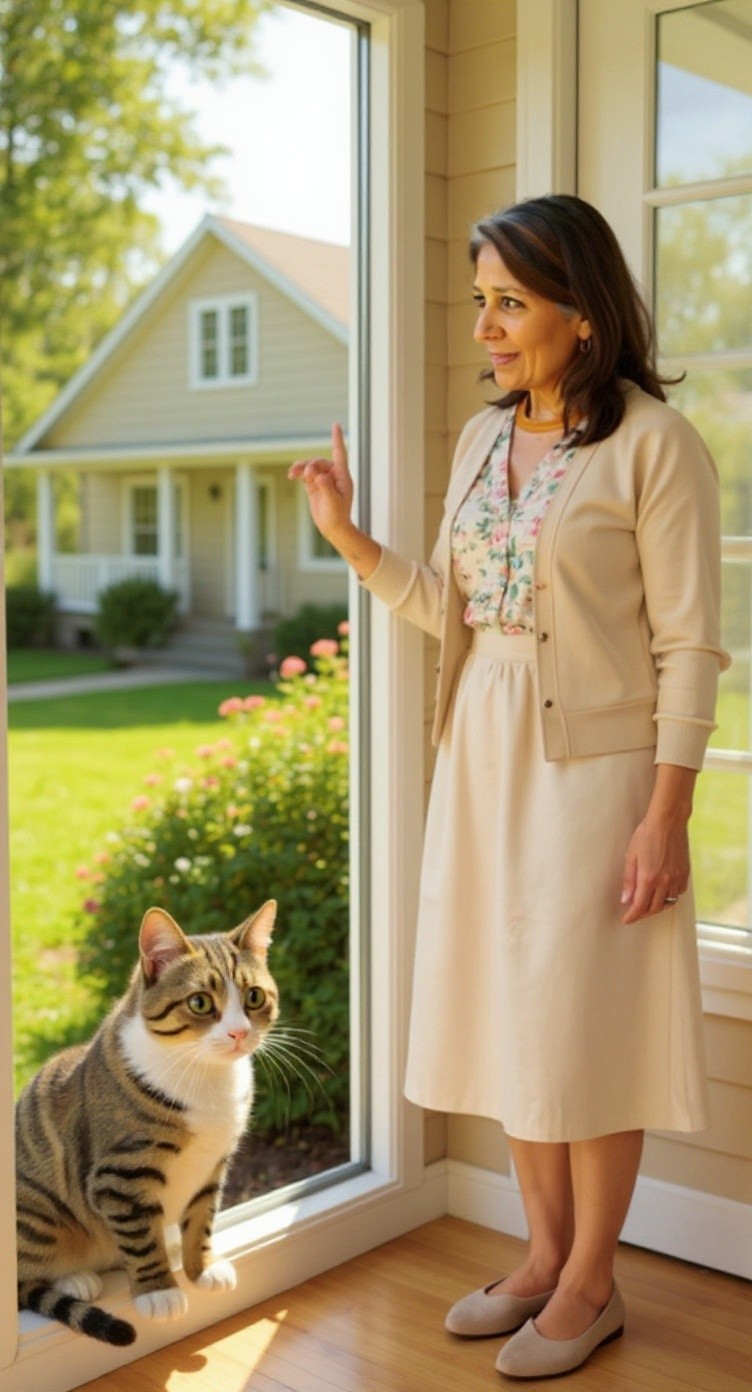 A New Beginning: The Old Lady and the Stray Cat