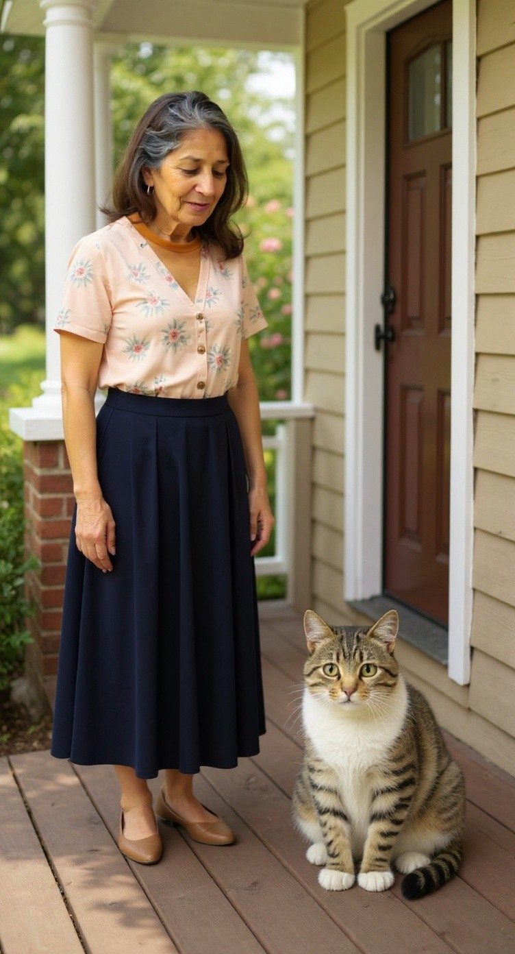 An Unexpected Friendship: The Stray Cat and the Old Lady