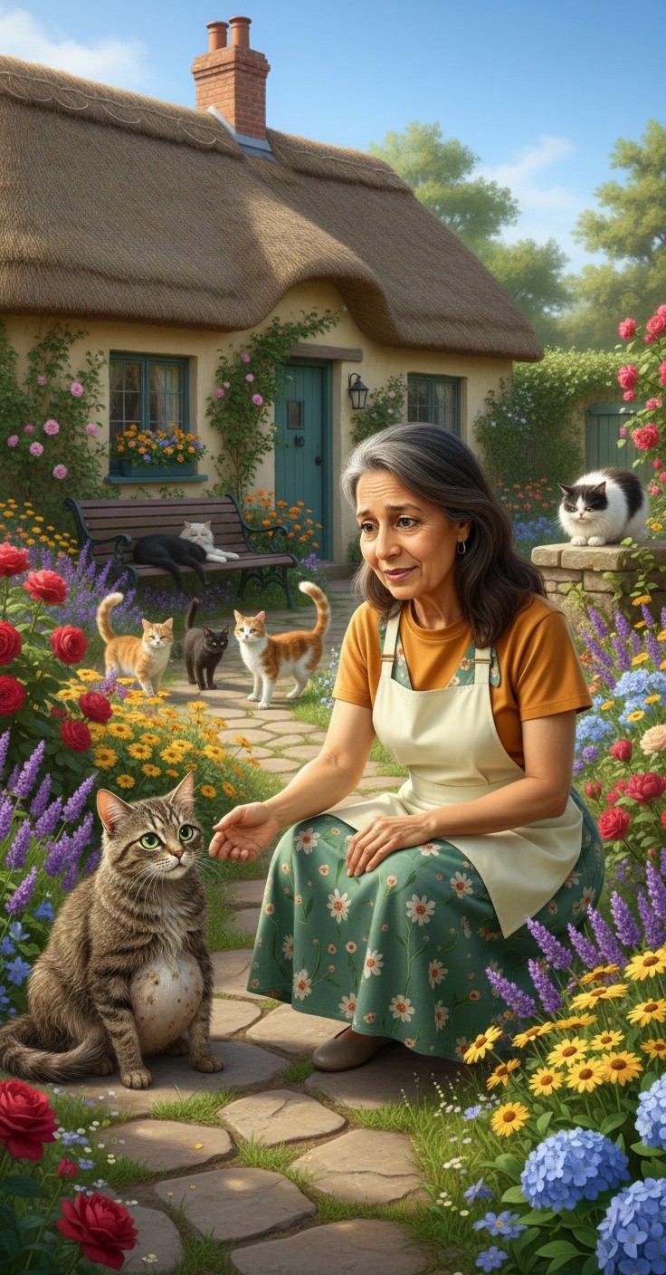 The Old Lady and the Stray Cat