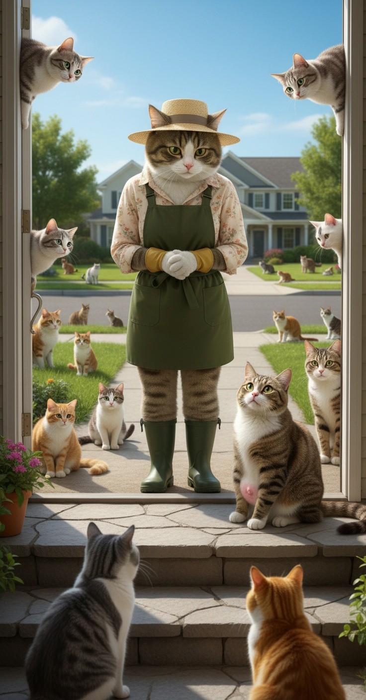 An Unexpected Friendship: The Stray Cat and the Old Lady