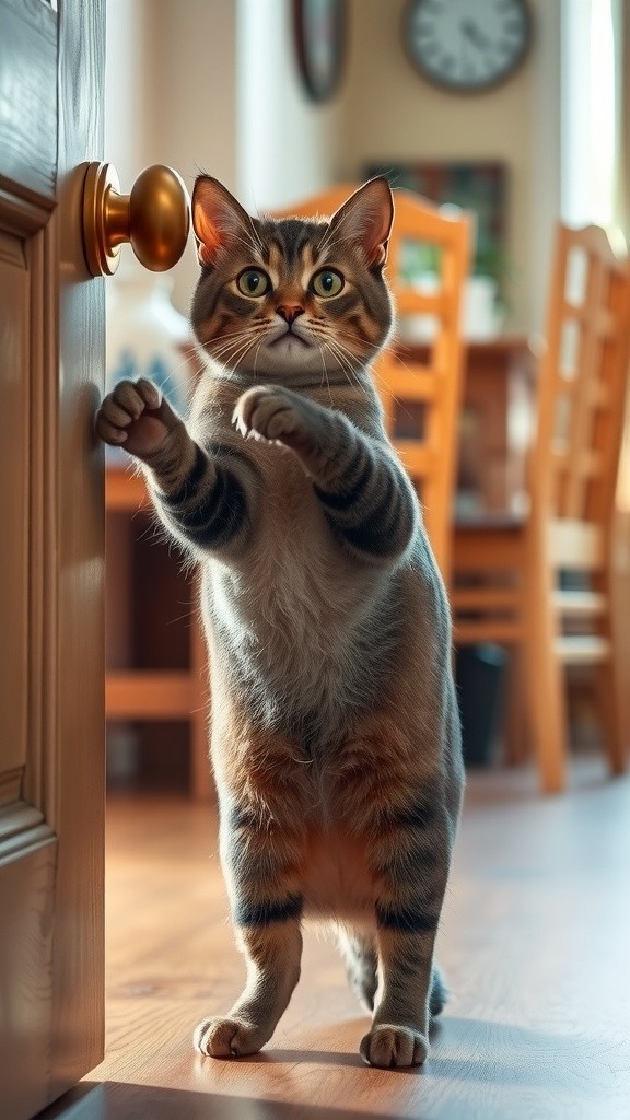 Kucing Pintar yang Bisa Membuka Pintu!