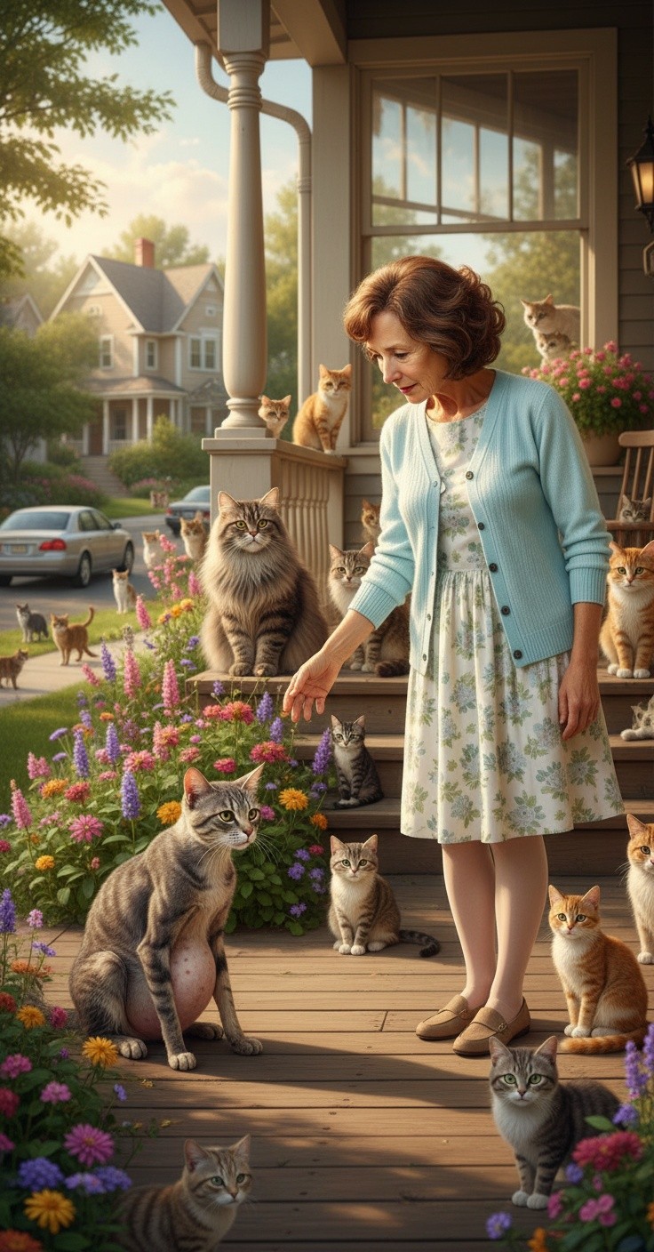 A New Beginning: The Stray Cat and the Kind Old Lady