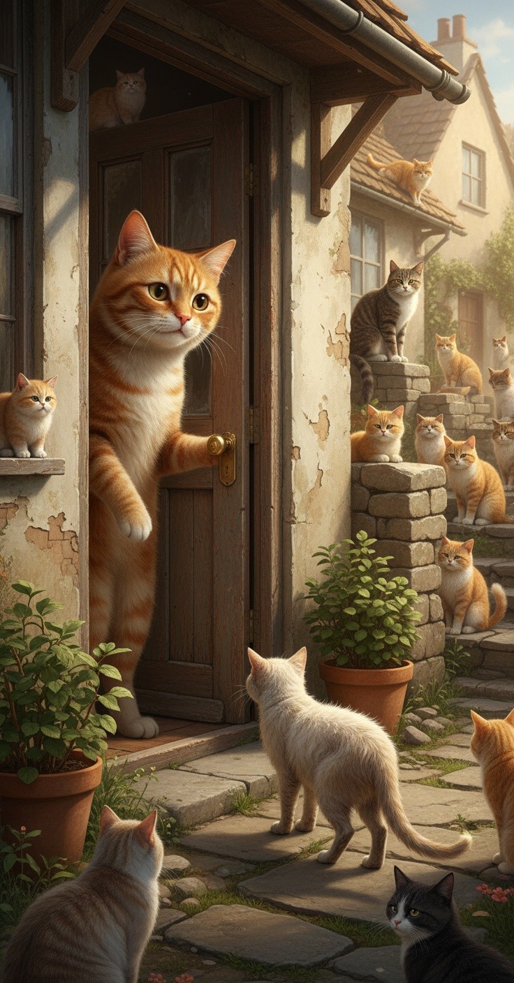 Persahabatan Tak Terduga: Kucing Liar dan Wanita Tua