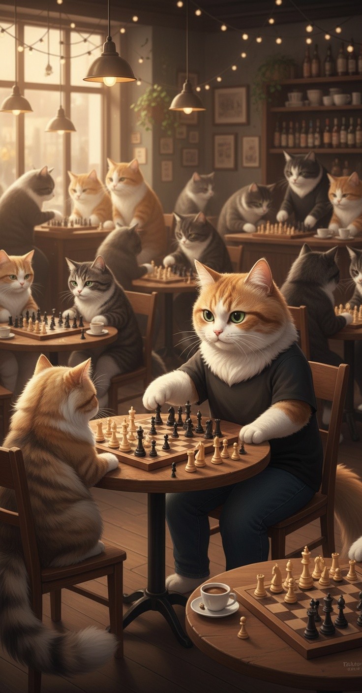 Kucing Catur: Skakmat dari Garfield Grandmaster!