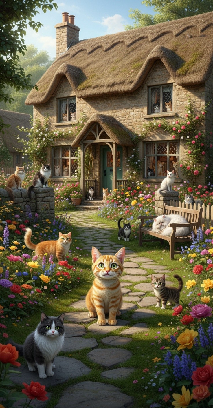 The Old Lady and the Stray Cat