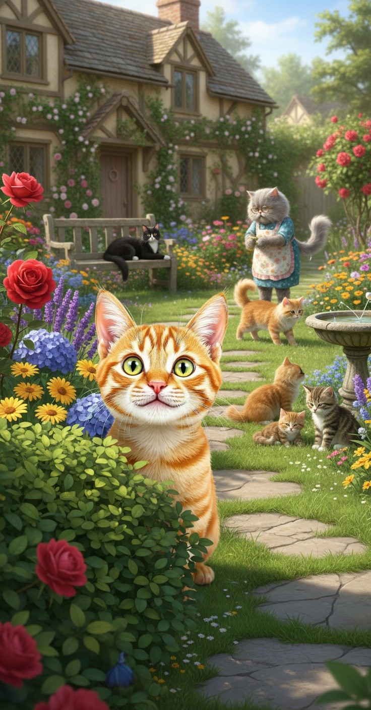 A New Beginning: The Old Lady and the Stray Cat