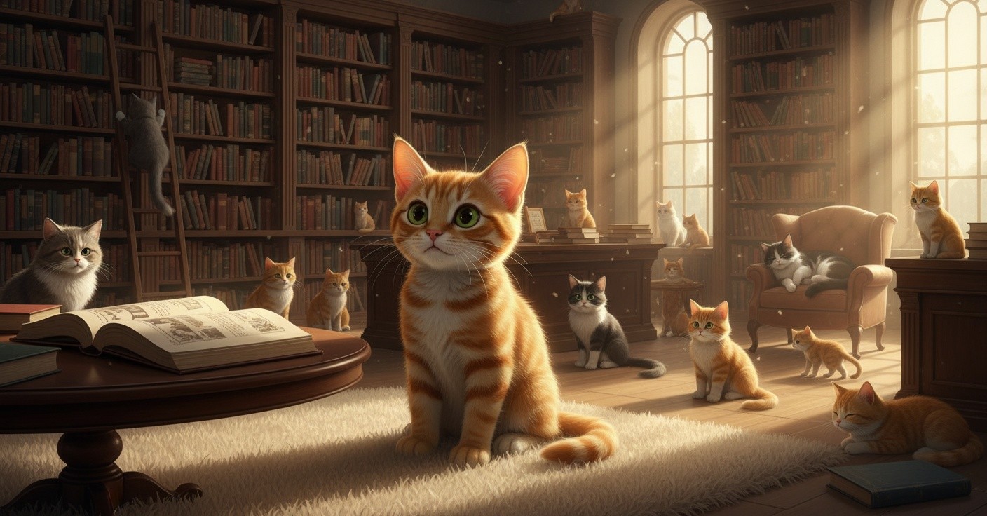 A Library Love Story of Cats
