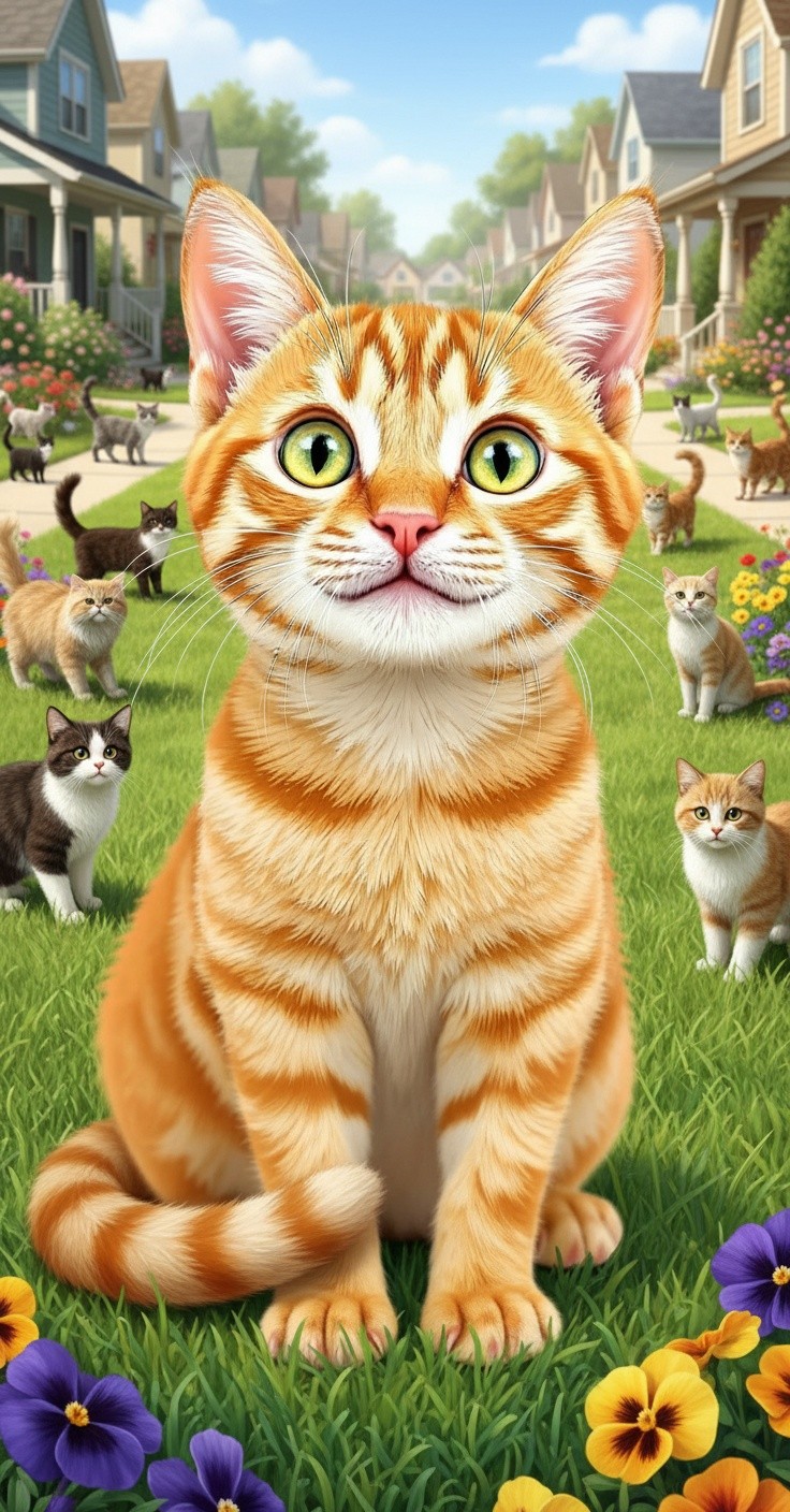 Cats on Summer Vacation Adventure