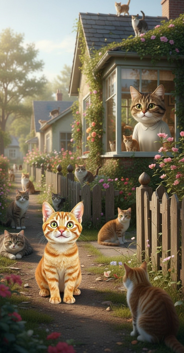 Friends in Feline: An Old Lady's Kindness
