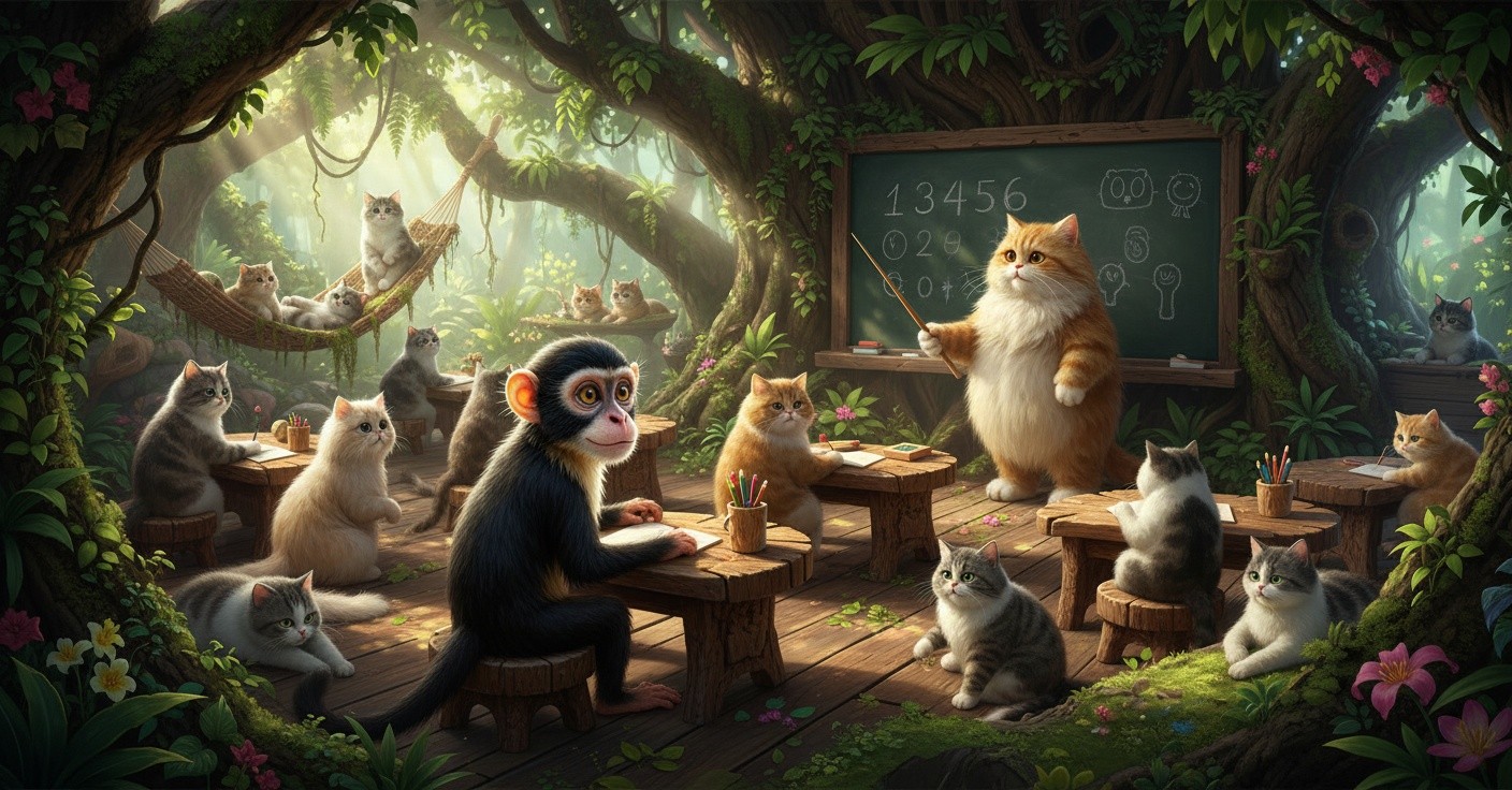 Jungle School Ki Masti: Bandar, Hiran Aur Tota Ki Dosti