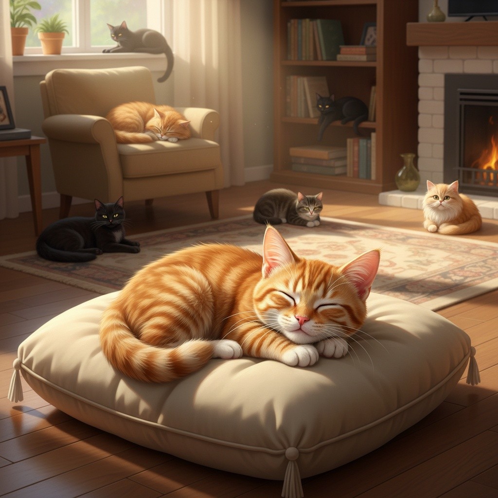 Whispers of Love: A Cat's Healing Embrace