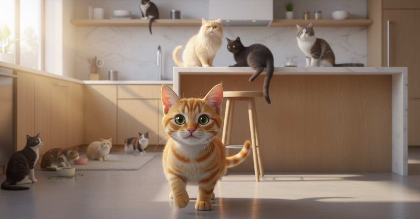 Morning Delights: A Cat Chef's Cozy Kitchen Adventures