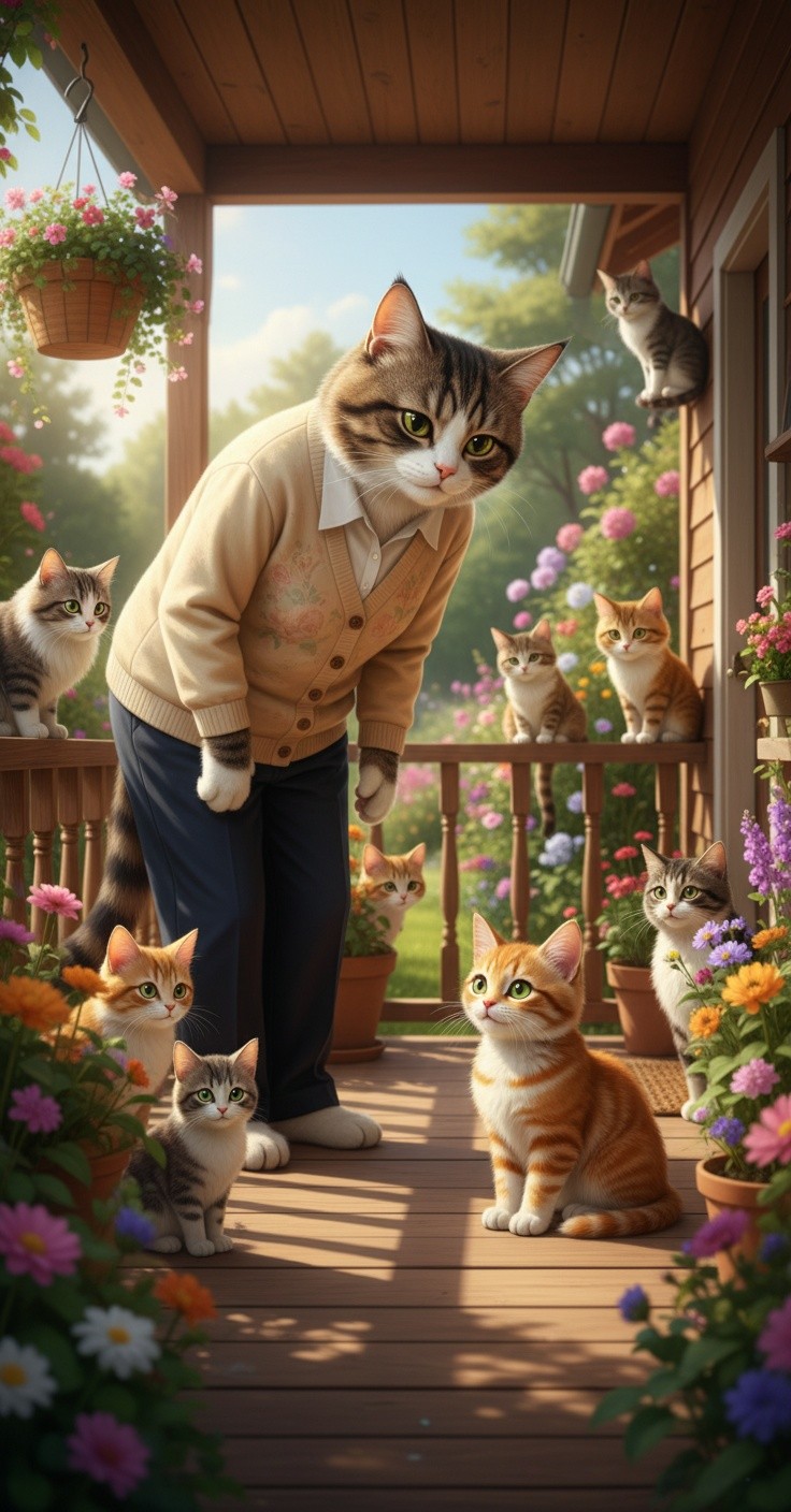 Martha and the Stray Cat's New Family