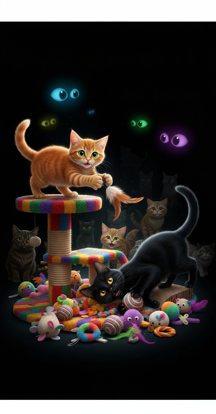 Kucing Lucu dalam Animasi