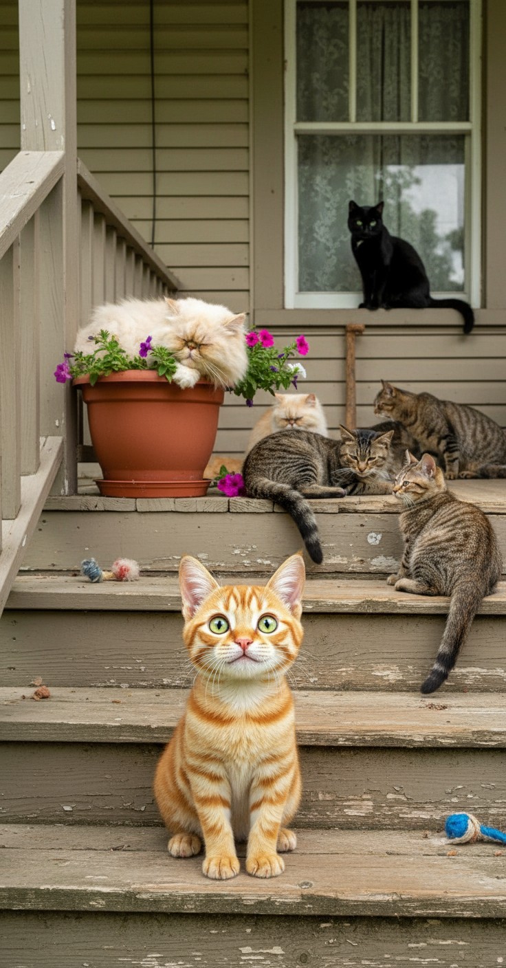The Old Lady and the Stray Cat