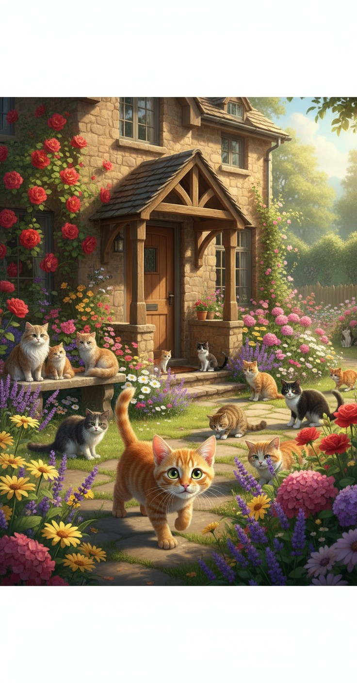 A Stray Cat's New Home