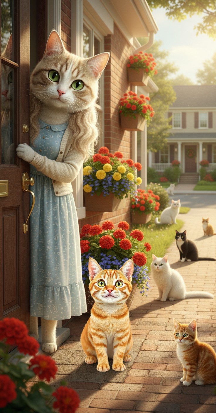 A New Beginning: The Old Lady and the Stray Cat