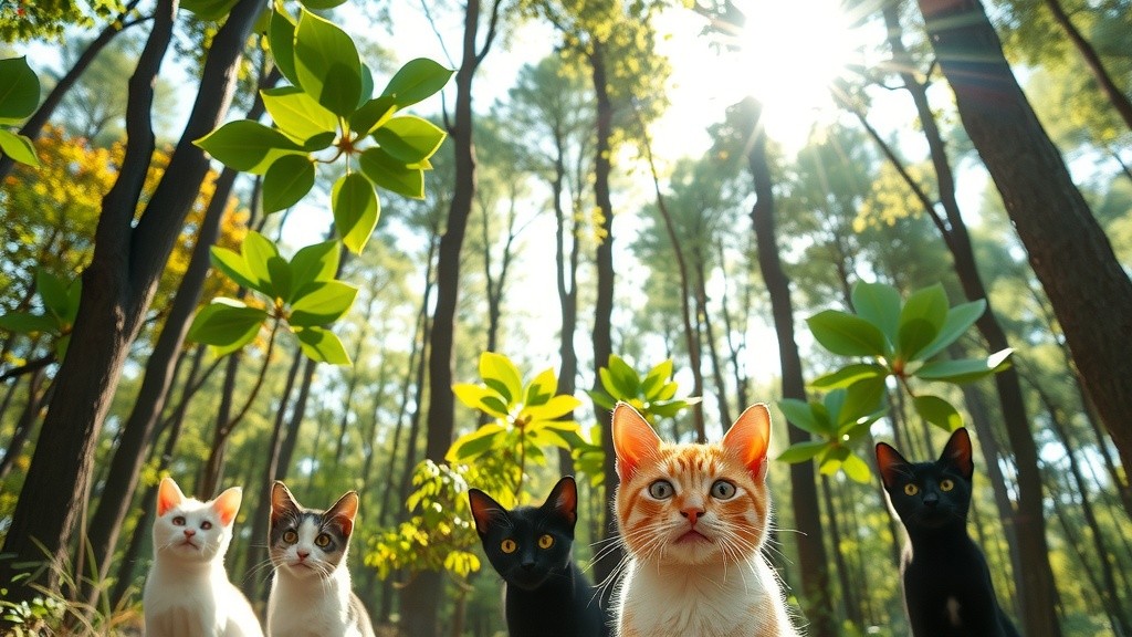 Petualangan Dua Kucing di Hutan