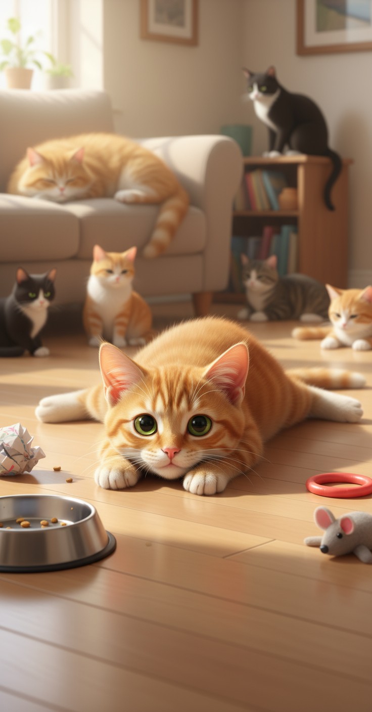 Drama Kucing Lapar: Dari Lemah Menjadi Ceria!
