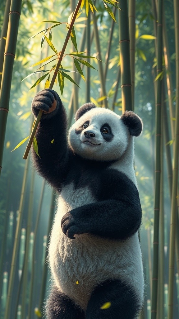 Friendship in the Forest: A Panda and Goat's Bond