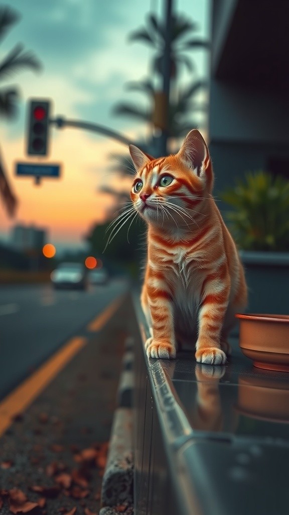 Kucing yang Terlupakan di Tengah Hujan