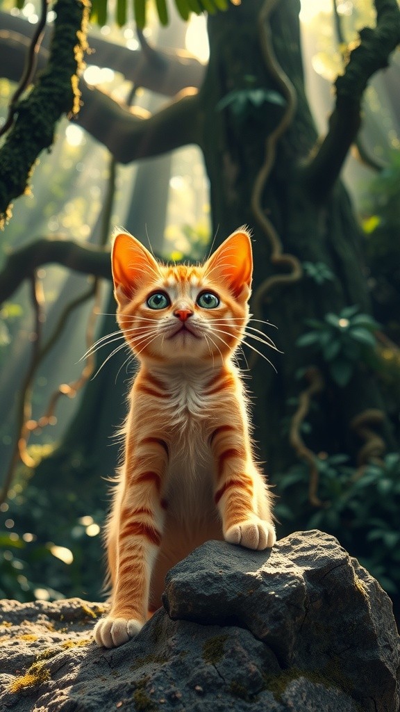 Anak Kucing Ambisius Menjadi Raja Hutan