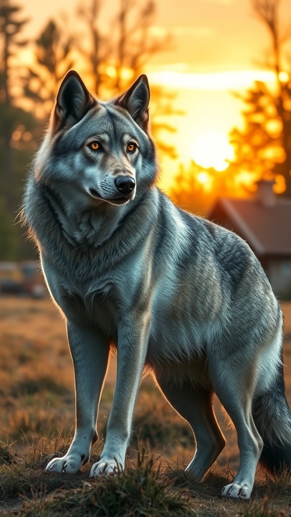 The Old Lady and the Stray Wolf