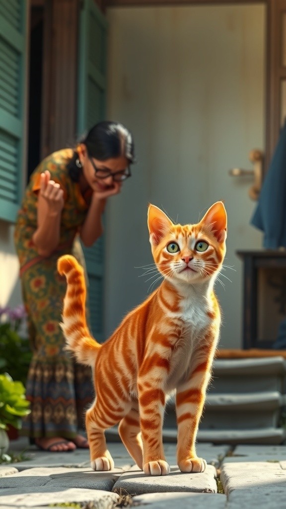 A Stray Cat's Unexpected Friend