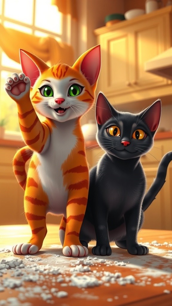 Pawsome Tea Time: Feline Baristas in Action!